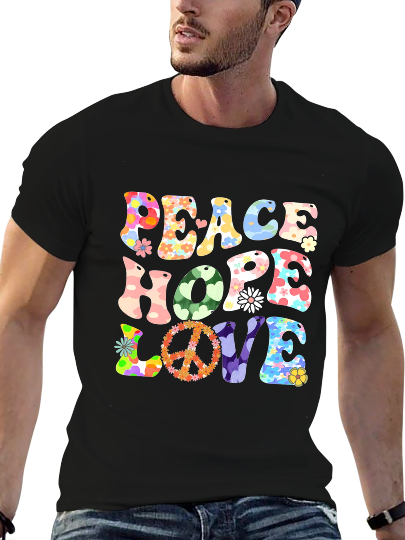 Peace Hope Love Graphic T-Shirt