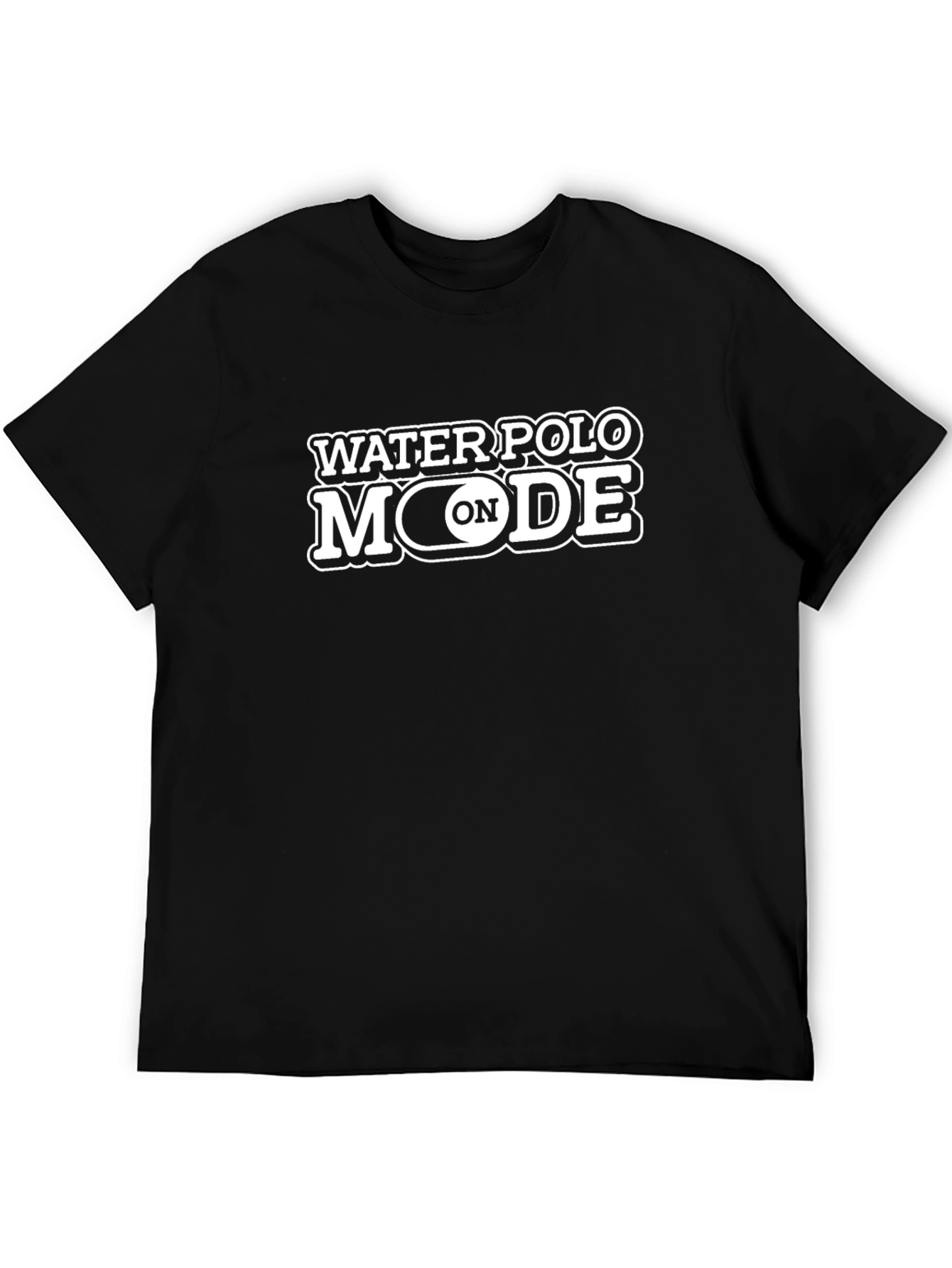 Water Polo Mode On Black T-Shirt