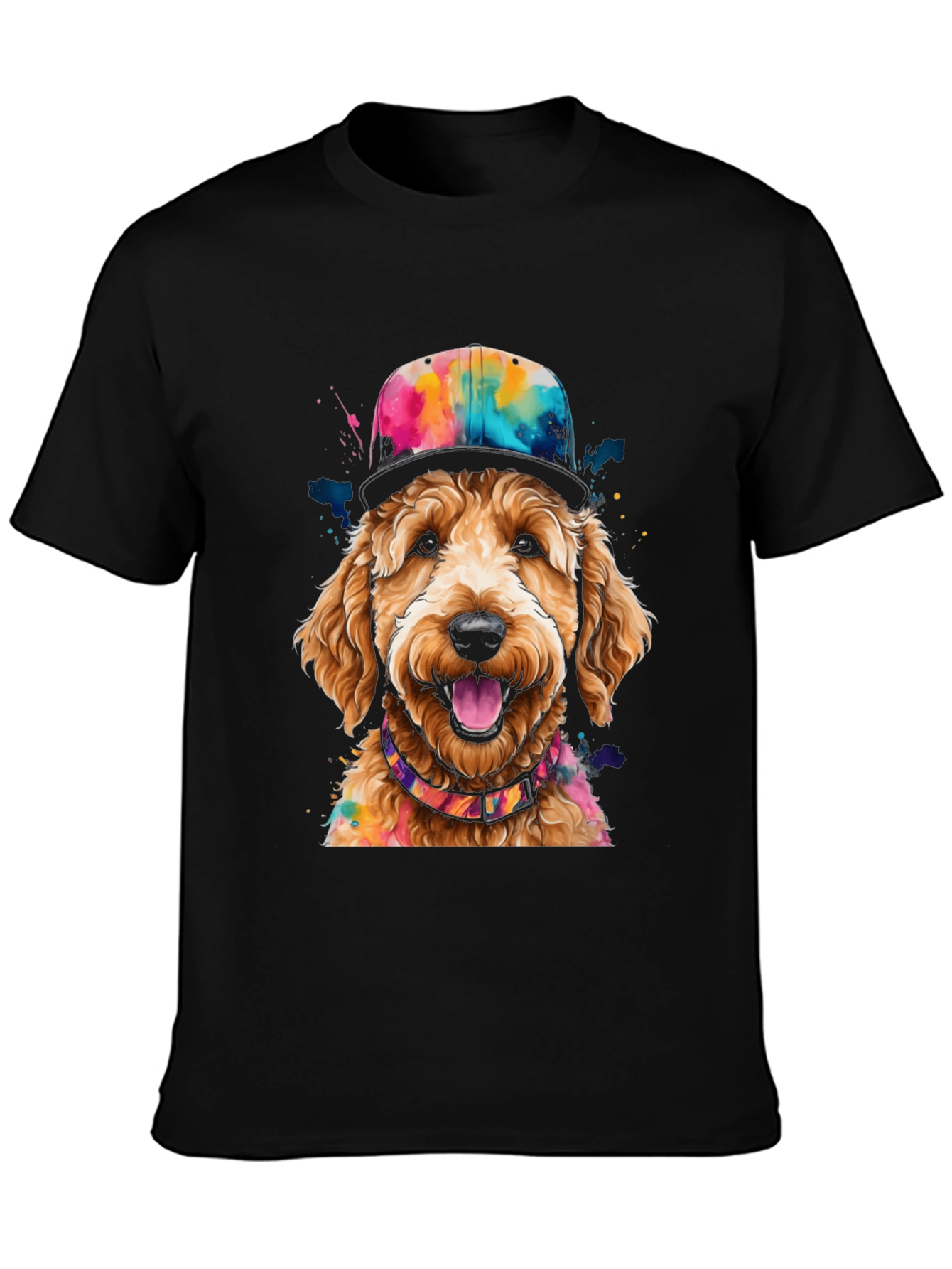 Dog in Hat Graphic Tee