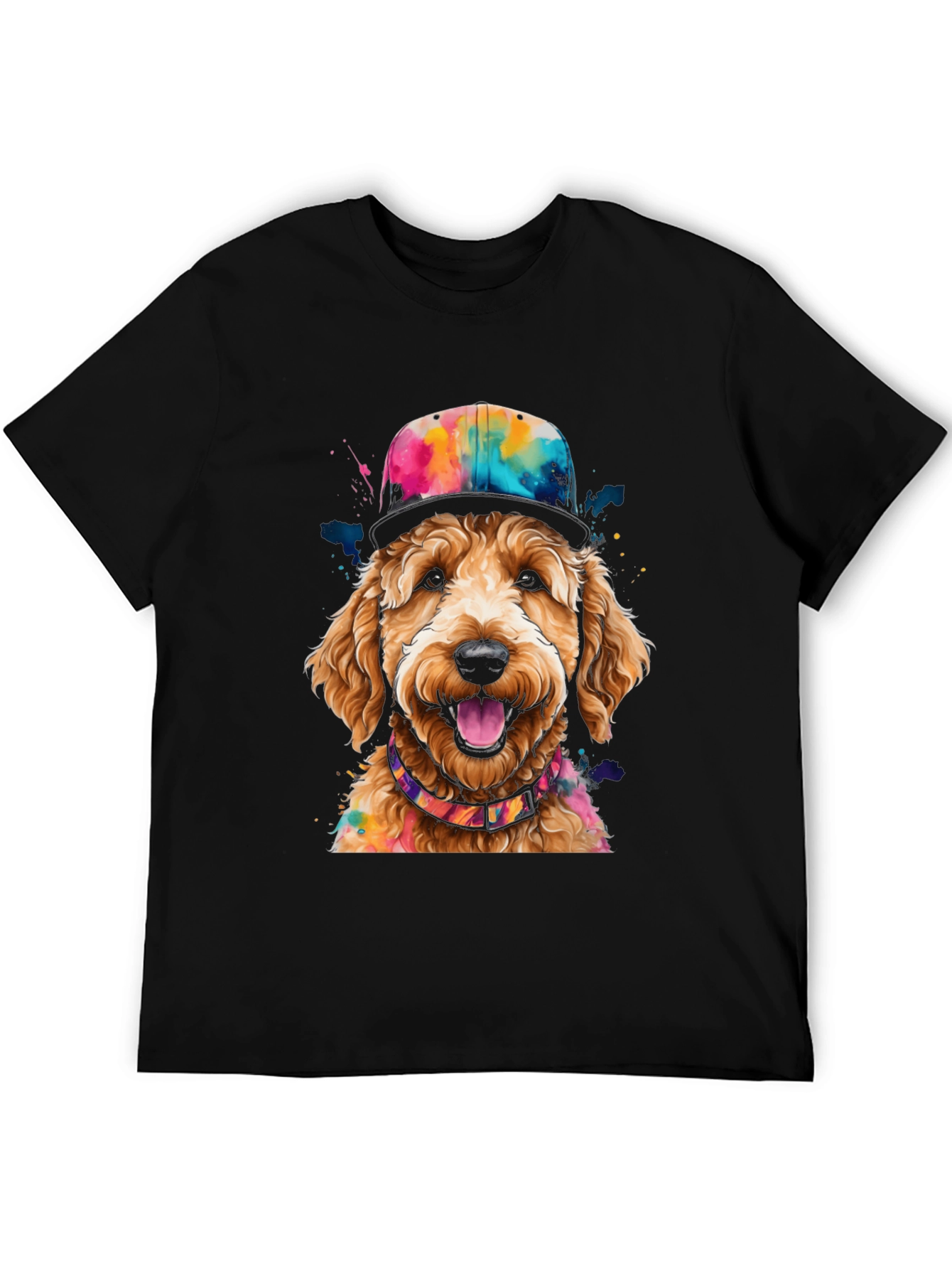Dog in Hat Graphic Tee