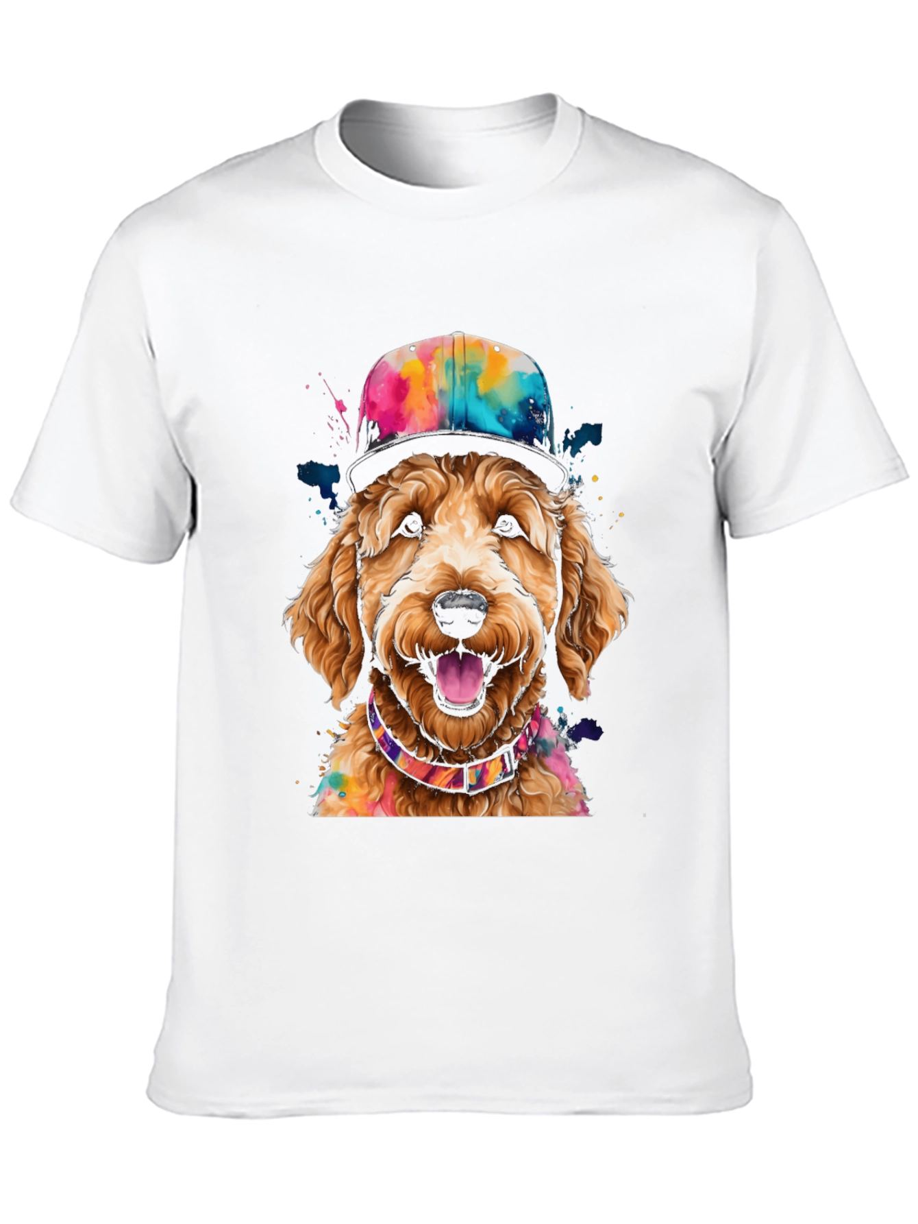 Dog in Hat Graphic Tee