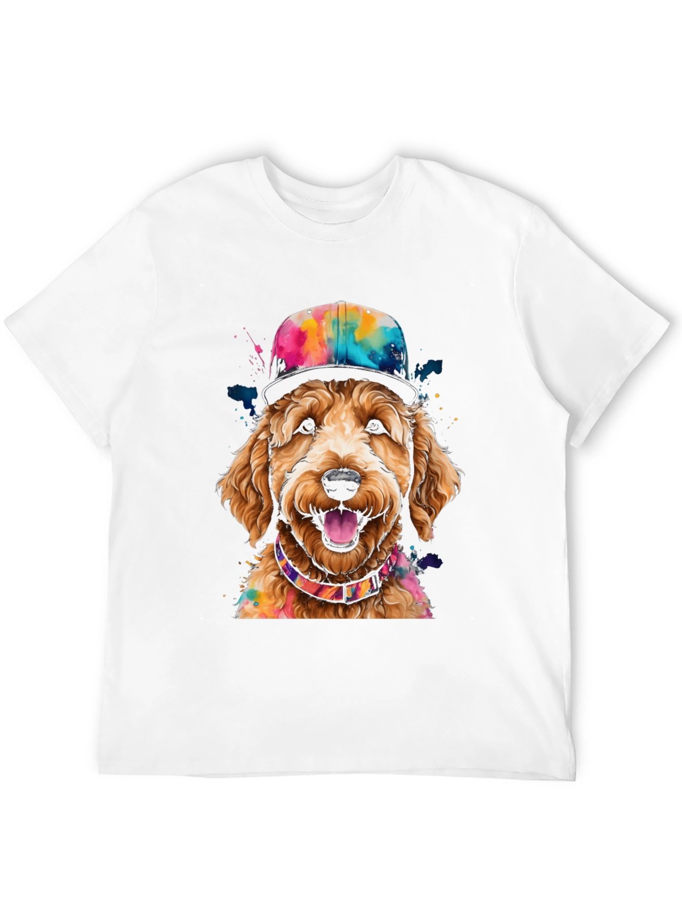 Dog in Hat Graphic Tee