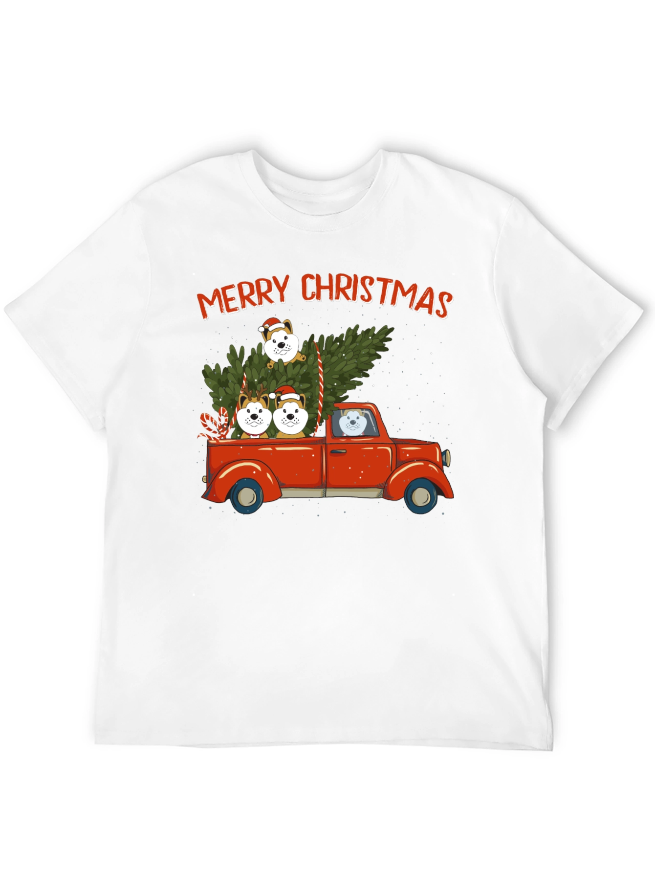Merry Christmas Dog Truck T-Shirt