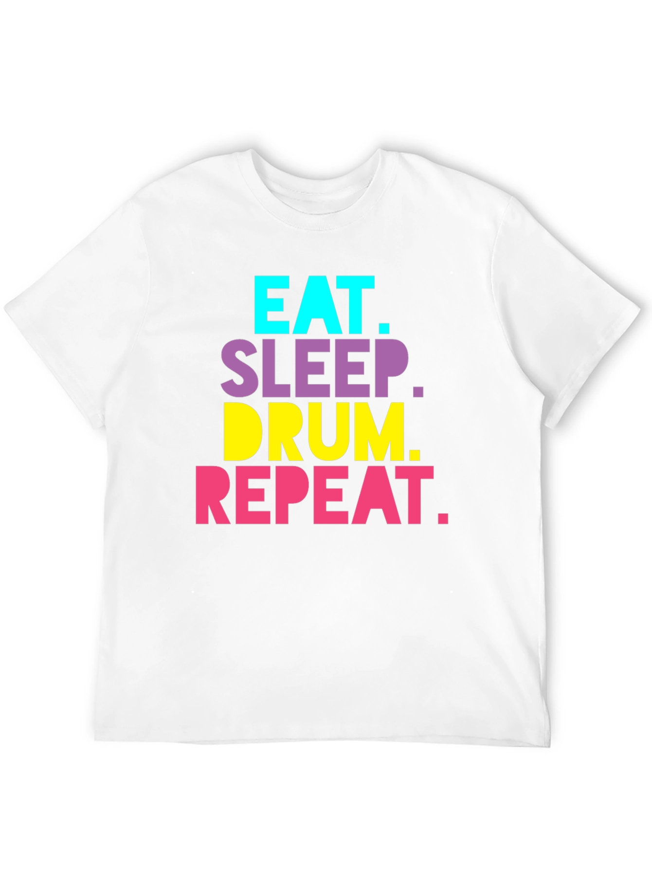 Eat Sleep Drum Repeat Black T-Shirt
