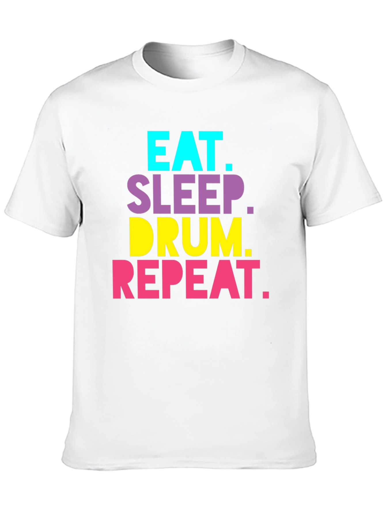 Eat Sleep Drum Repeat Black T-Shirt