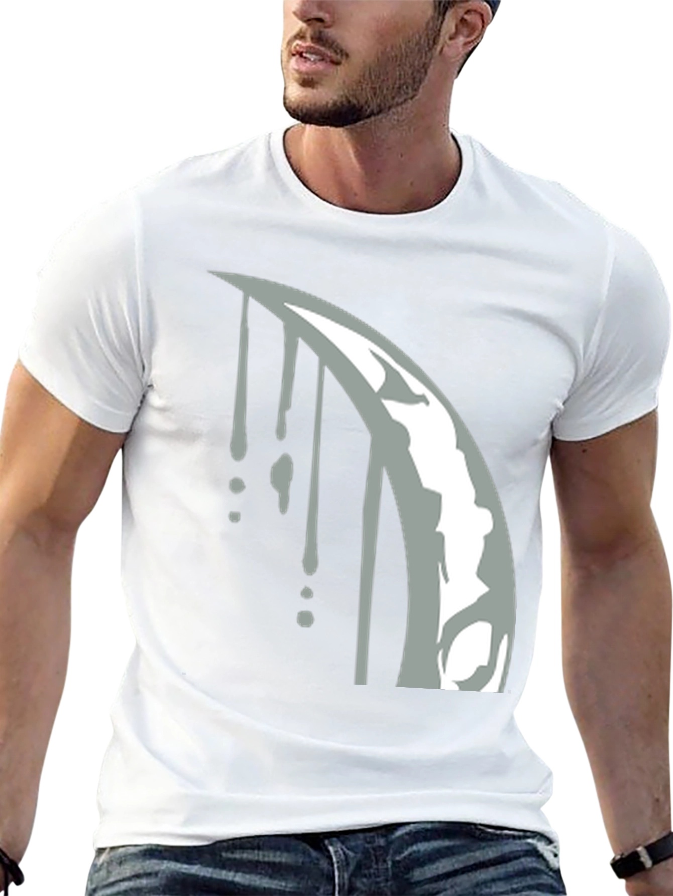 Scythe Drip Graphic Tee - Black Cotton Blend T-Shirt