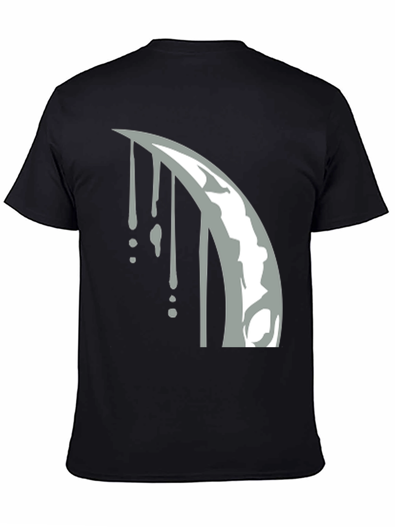Scythe Drip Graphic Tee - Black Cotton Blend T-Shirt