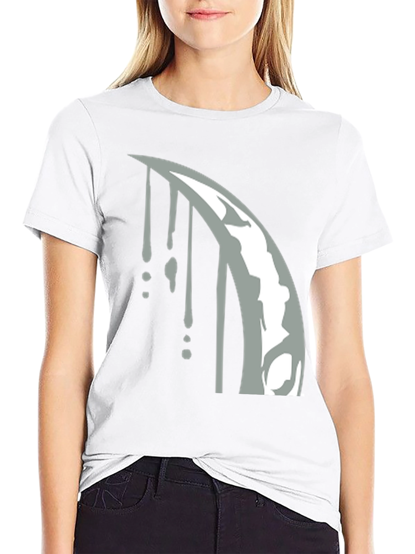 Scythe Drip Graphic Tee - Black Cotton Blend T-Shirt