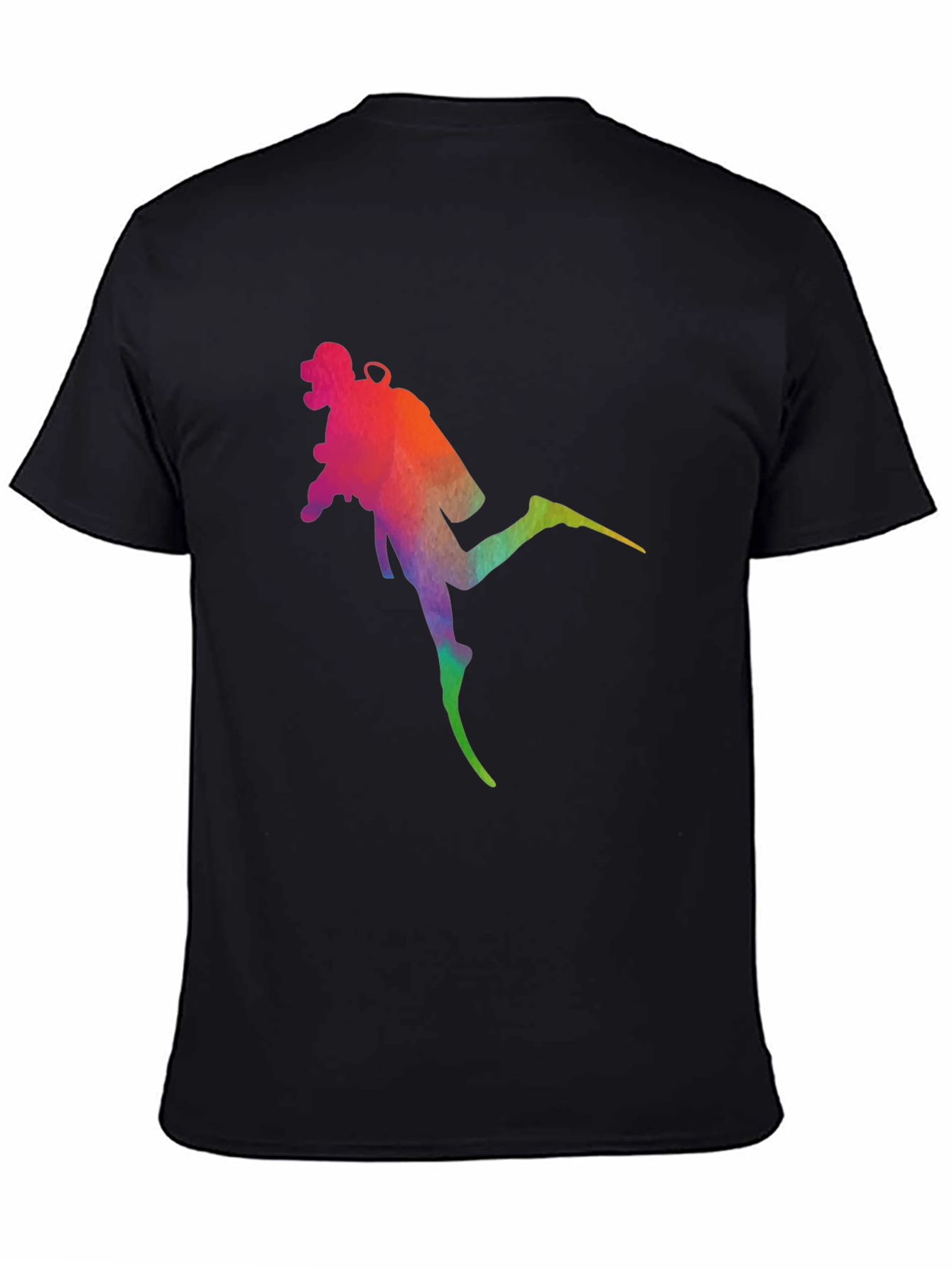 Rainbow Diver Black T-Shirt