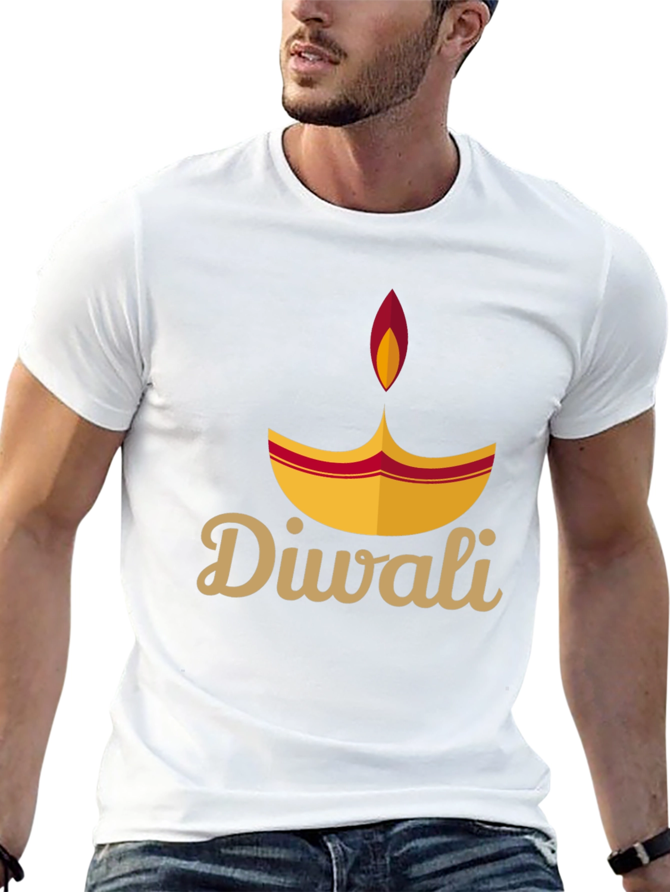 Diwali Festival Graphic Tee - Black