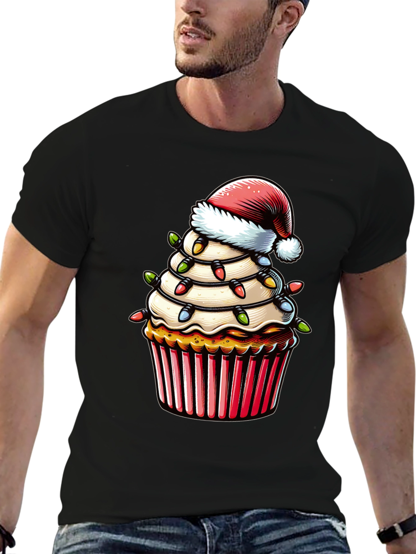 Festive Christmas Cupcake T-Shirt