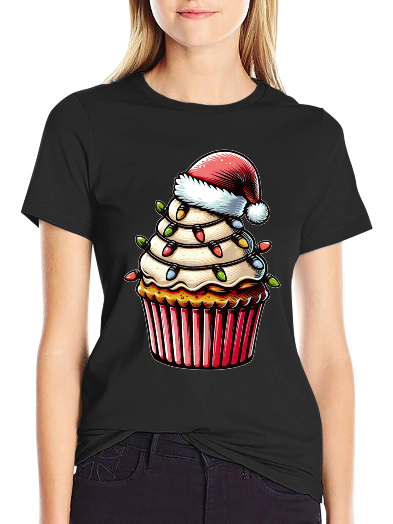 Festive Christmas Cupcake T-Shirt