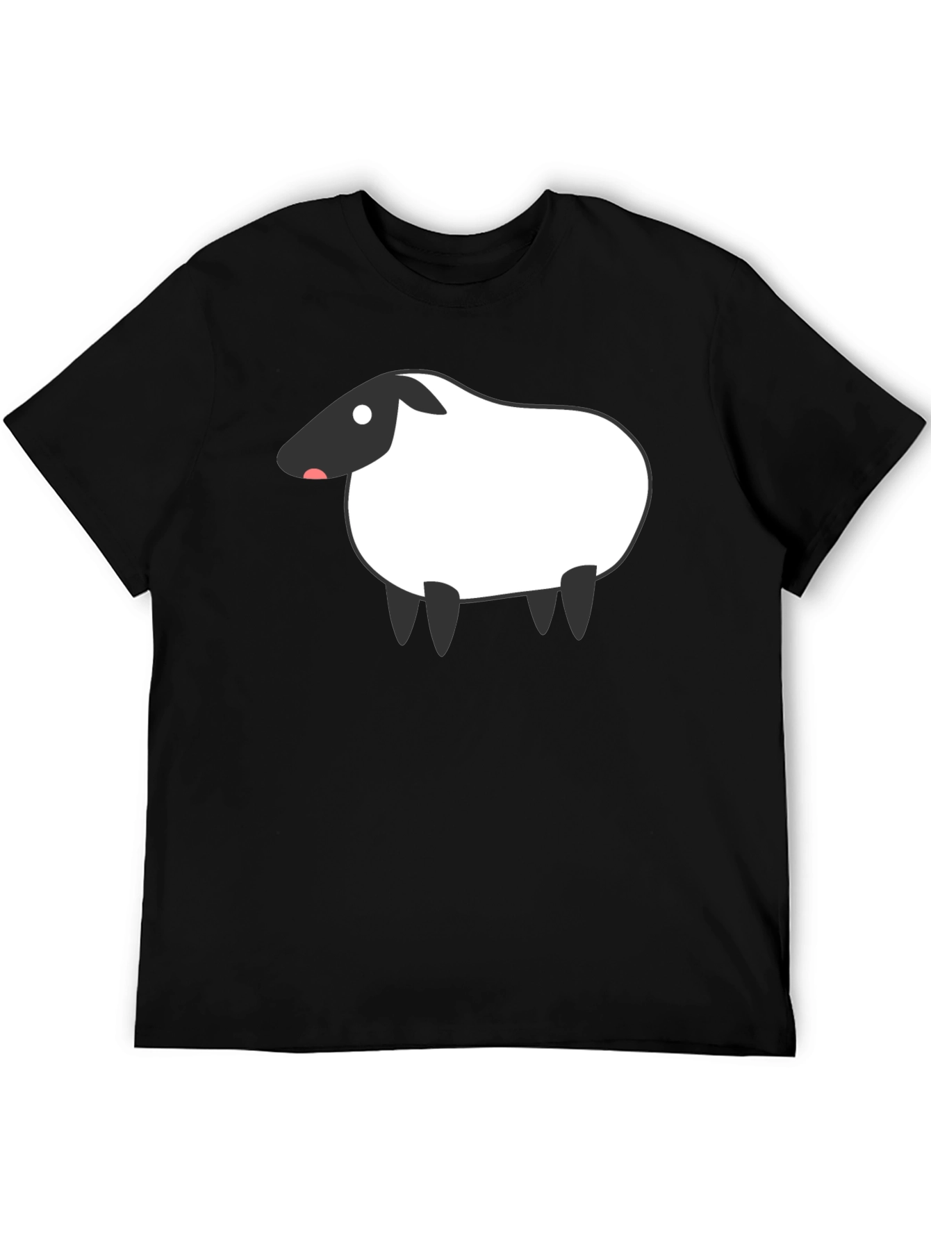 Sheep Graphic Black T-Shirt