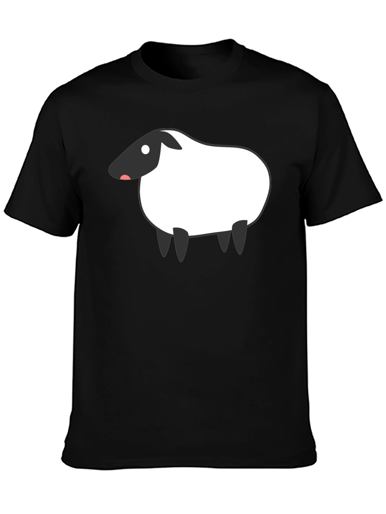 Sheep Graphic Black T-Shirt