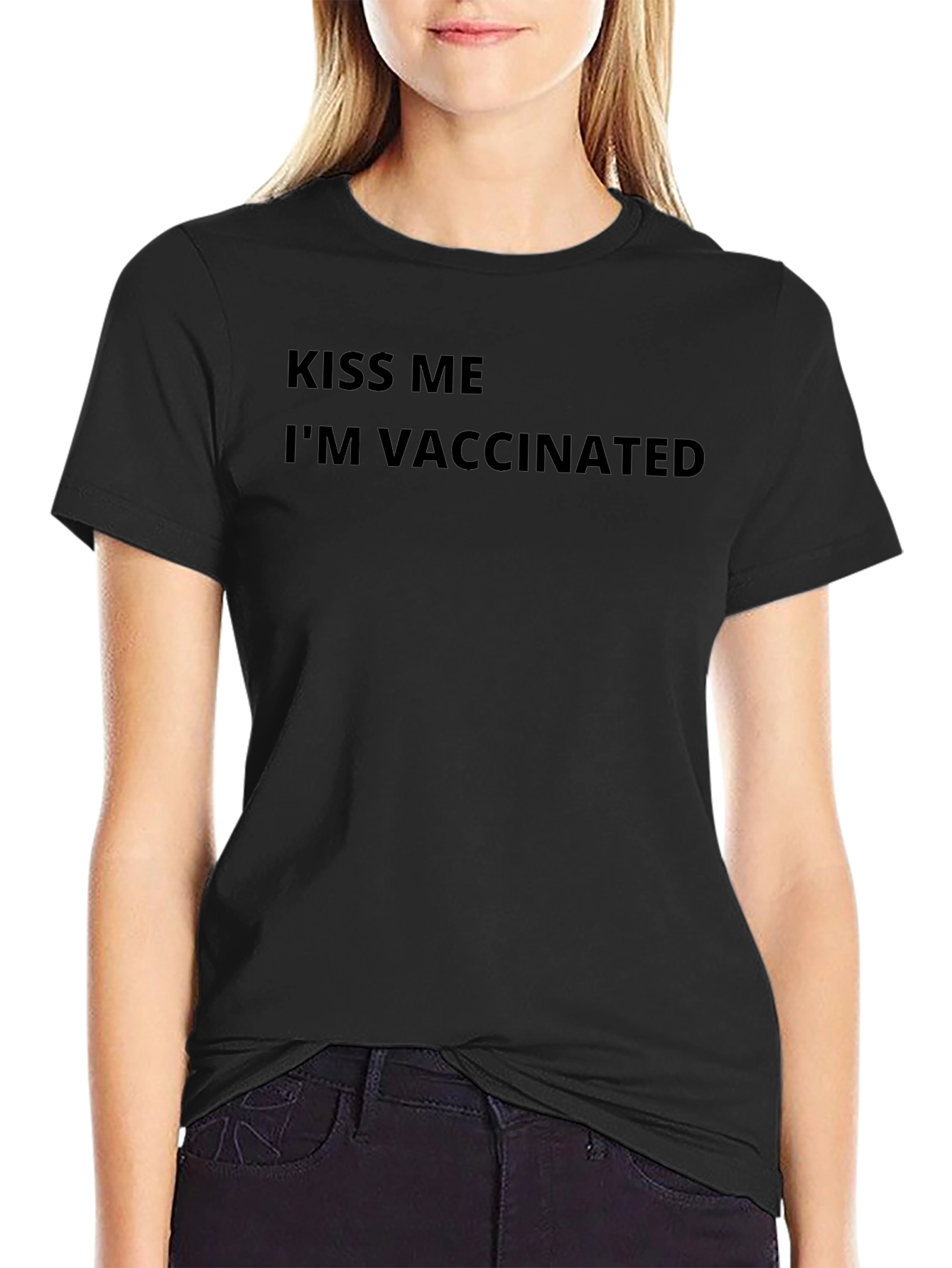 Kiss Me Im Vaccinated Graphic T-Shirt