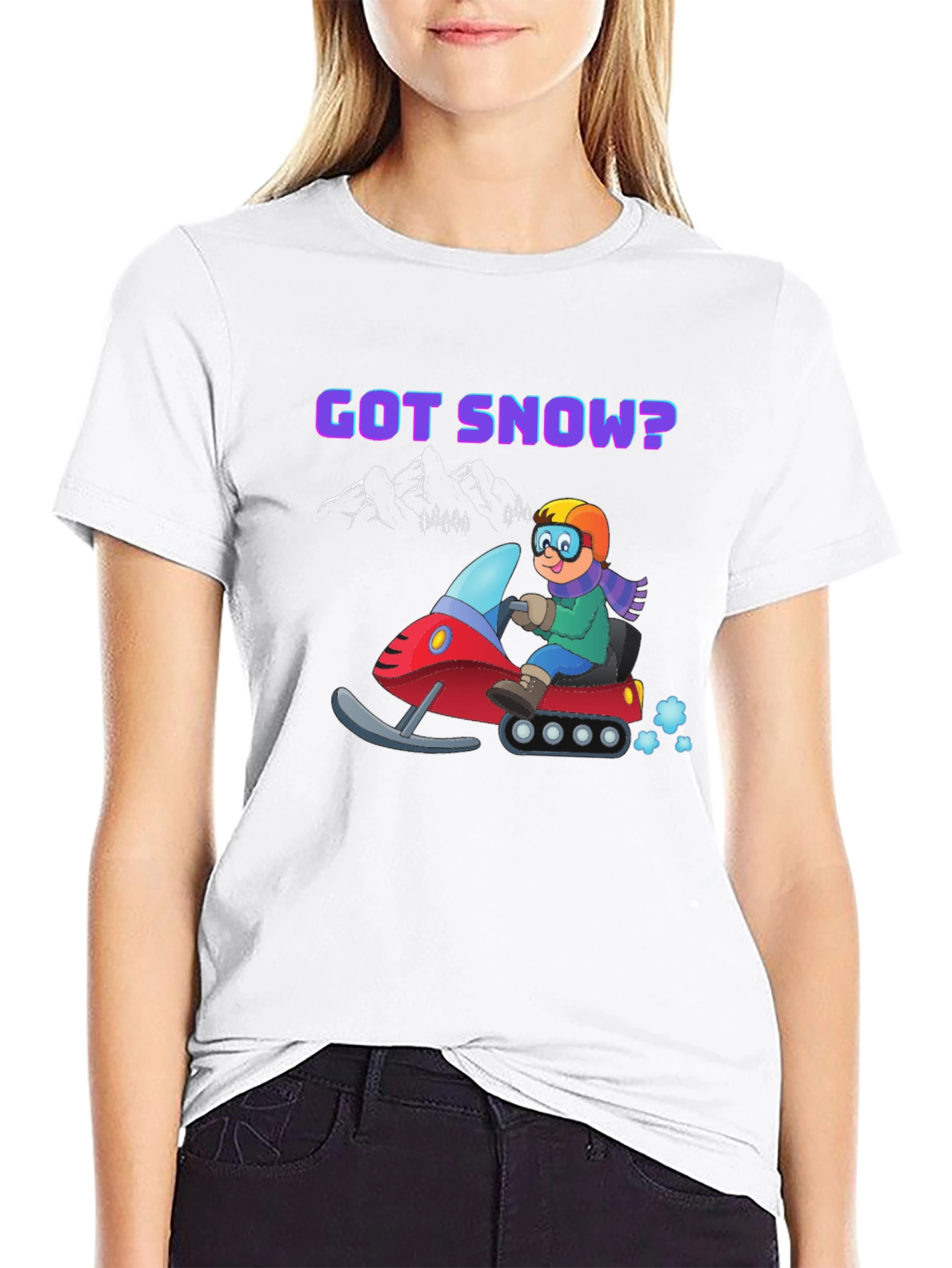 Got Snow? Black Graphic Tee