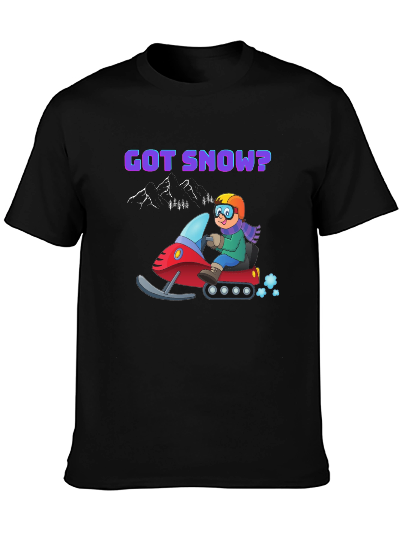 Got Snow? Black Graphic Tee