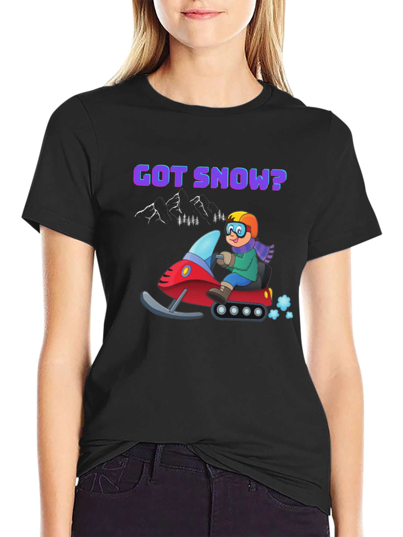 Got Snow? Black Graphic Tee