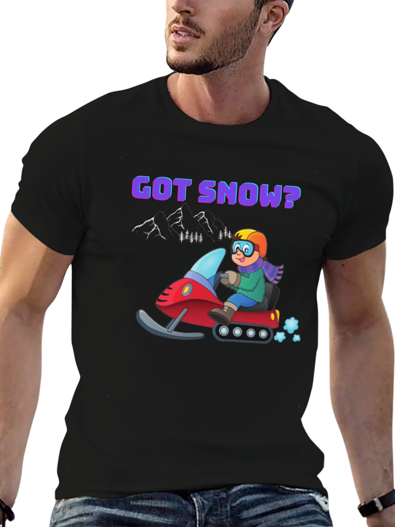 Got Snow? Black Graphic Tee