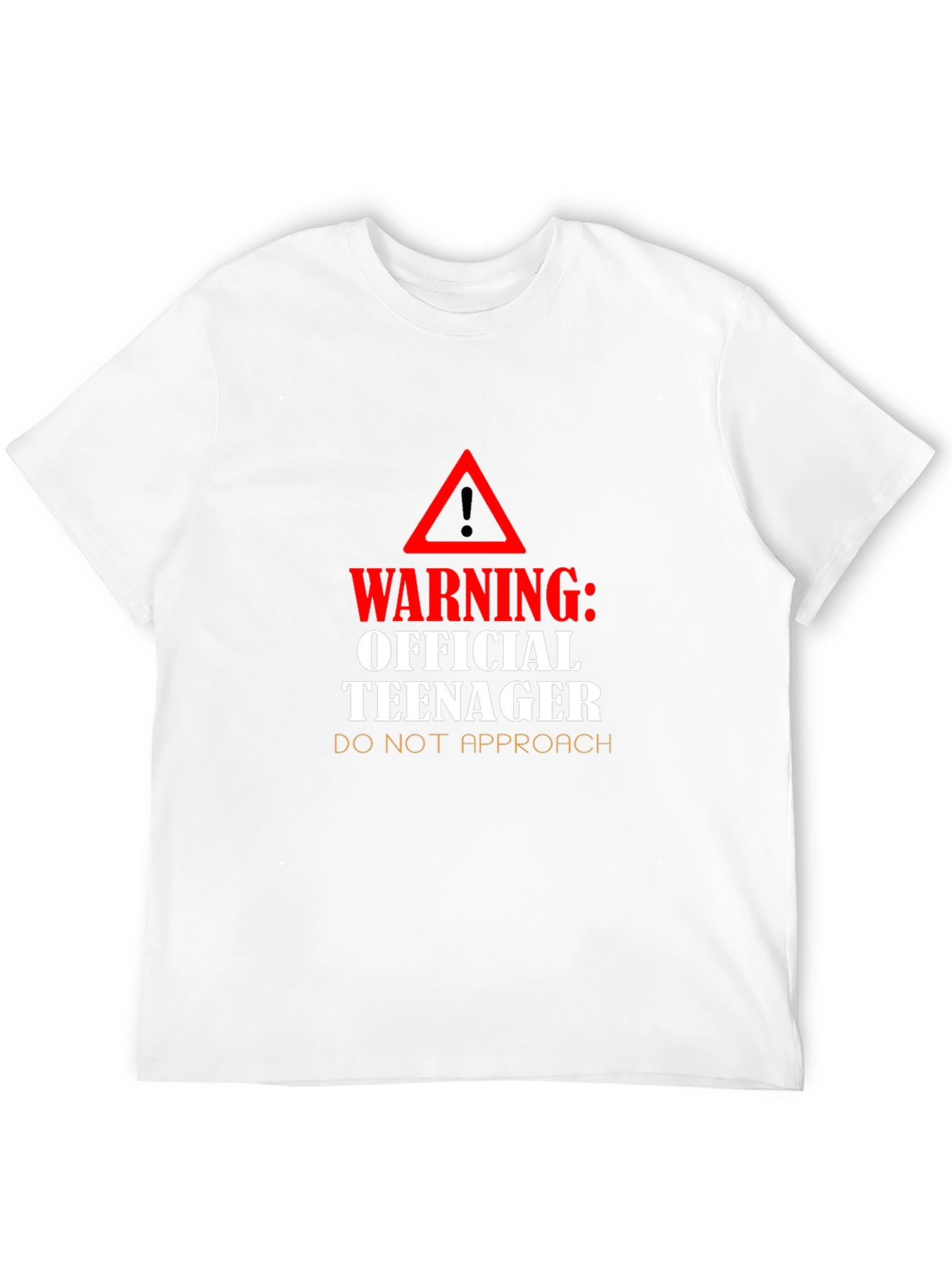 Warning Official Teenager Black T-Shirt