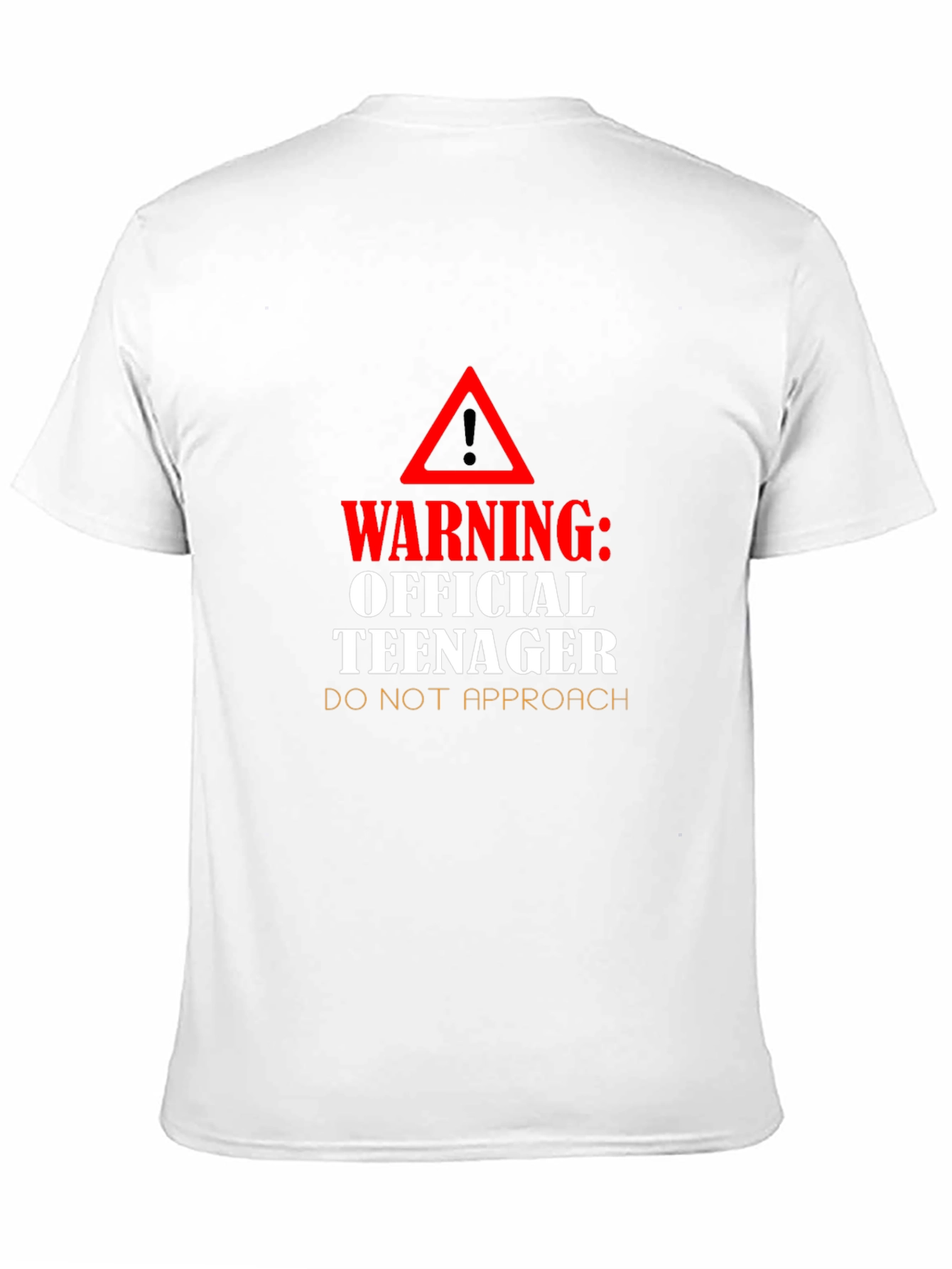 Warning Official Teenager Black T-Shirt