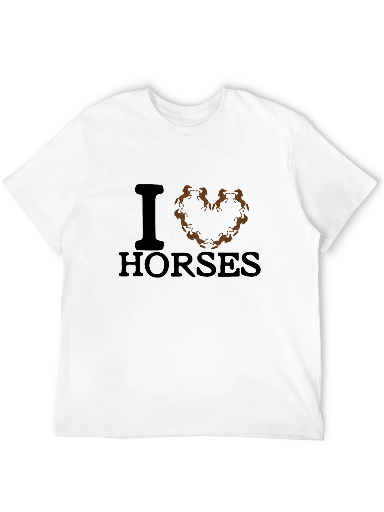 I Heart Horses Graphic Tee - Black