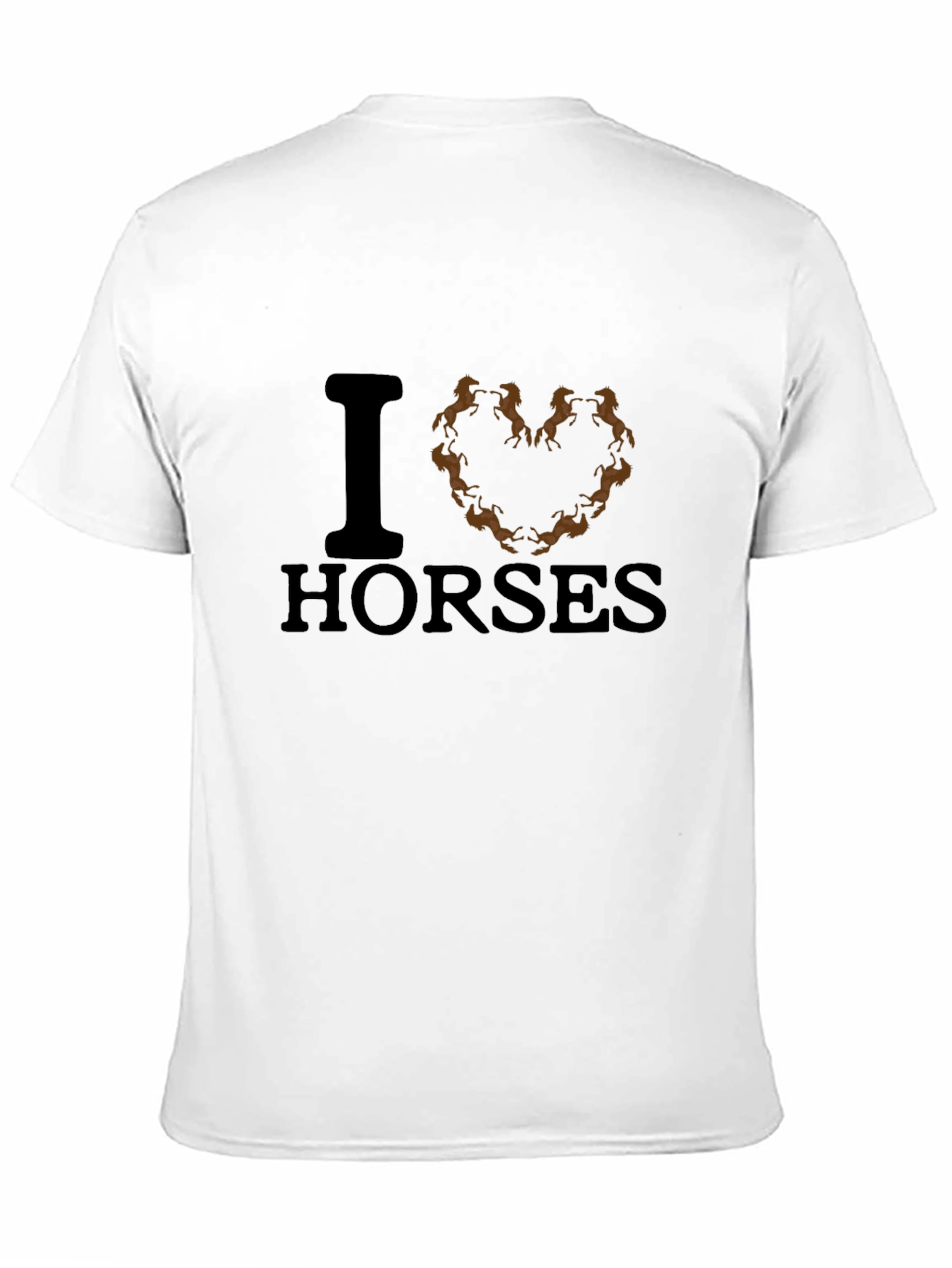 I Heart Horses Graphic Tee - Black