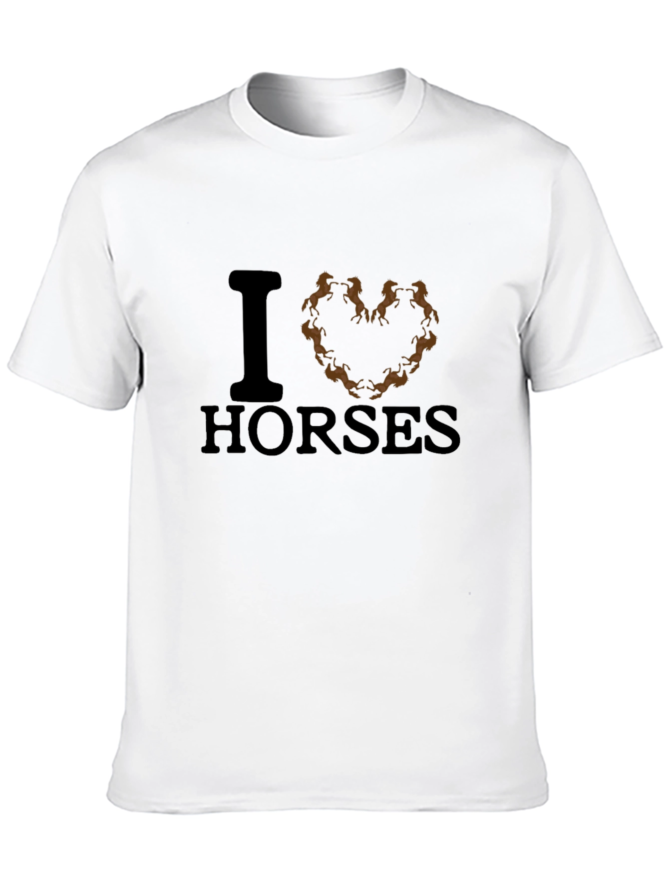 I Heart Horses Graphic Tee - Black