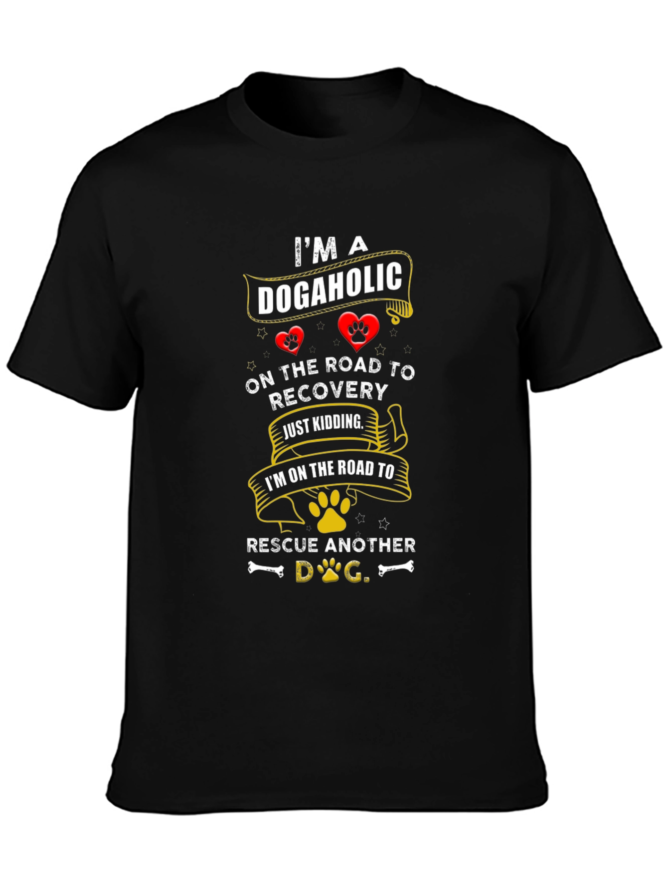Dogaholic Rescue Dog T-Shirt
