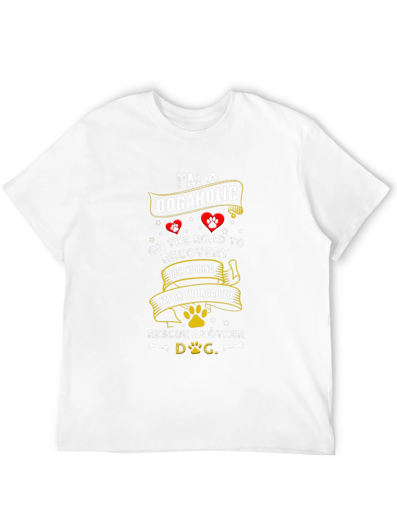 Dogaholic Rescue Dog T-Shirt