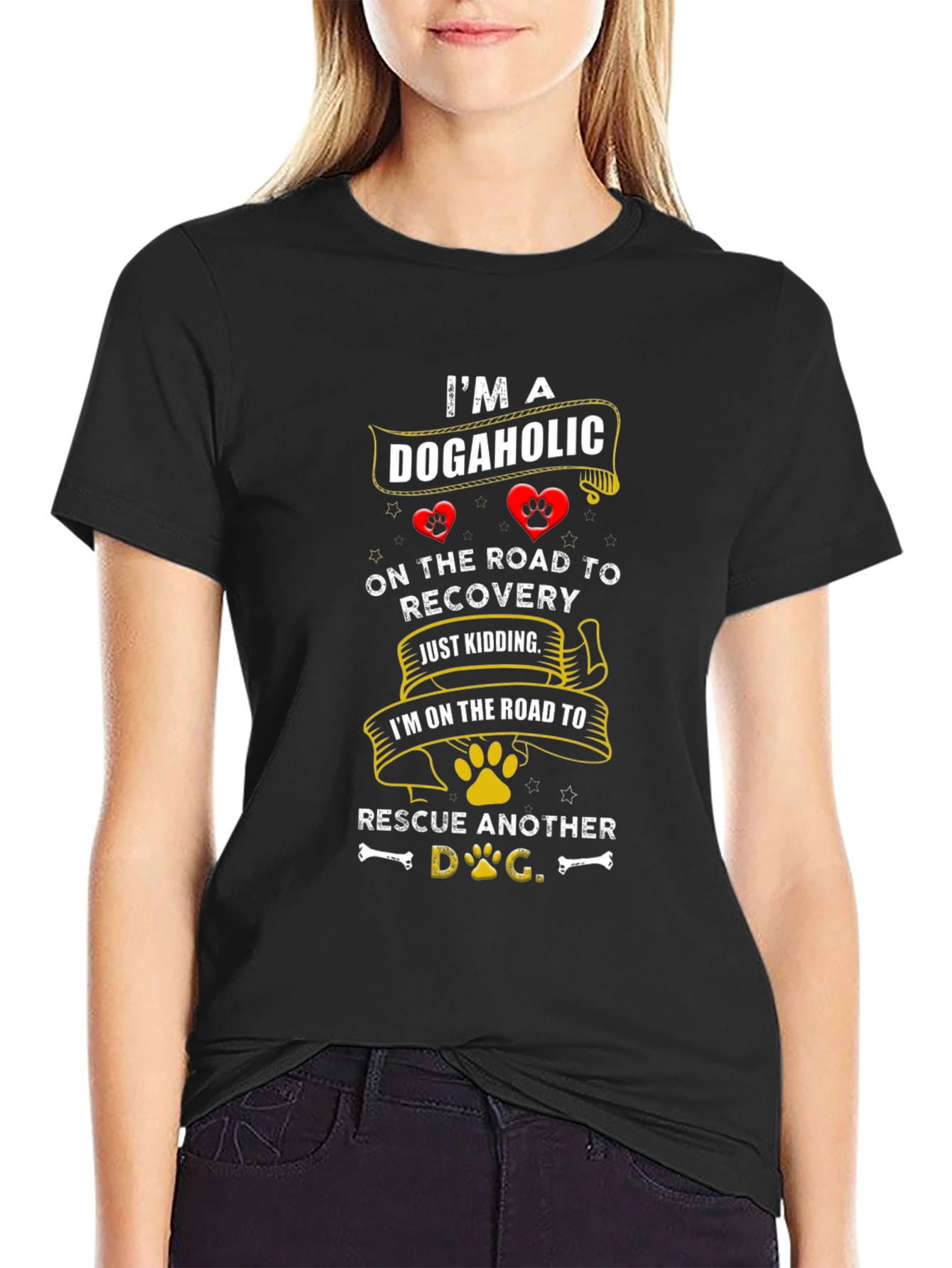 Dogaholic Rescue Dog T-Shirt
