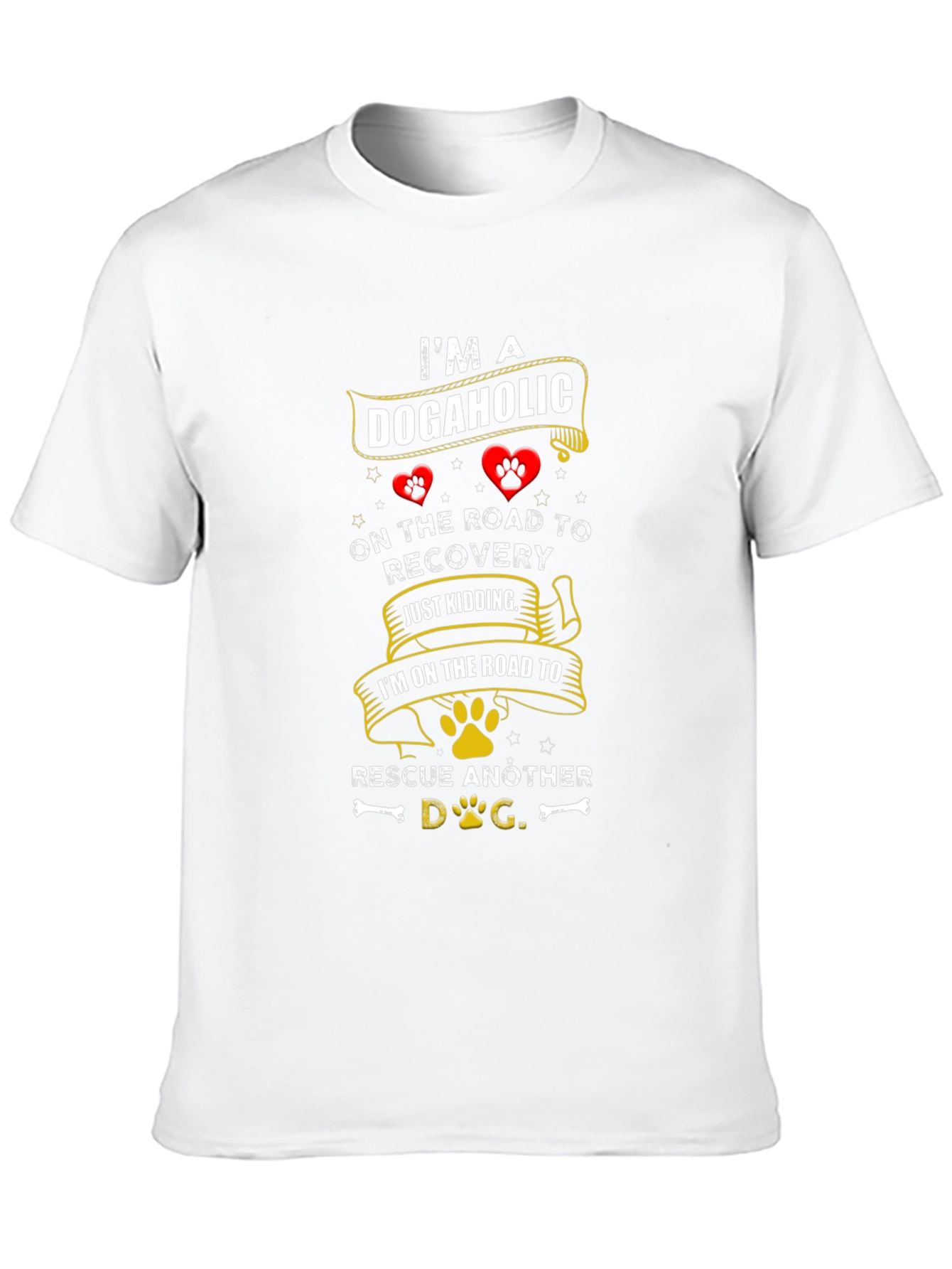 Dogaholic Rescue Dog T-Shirt