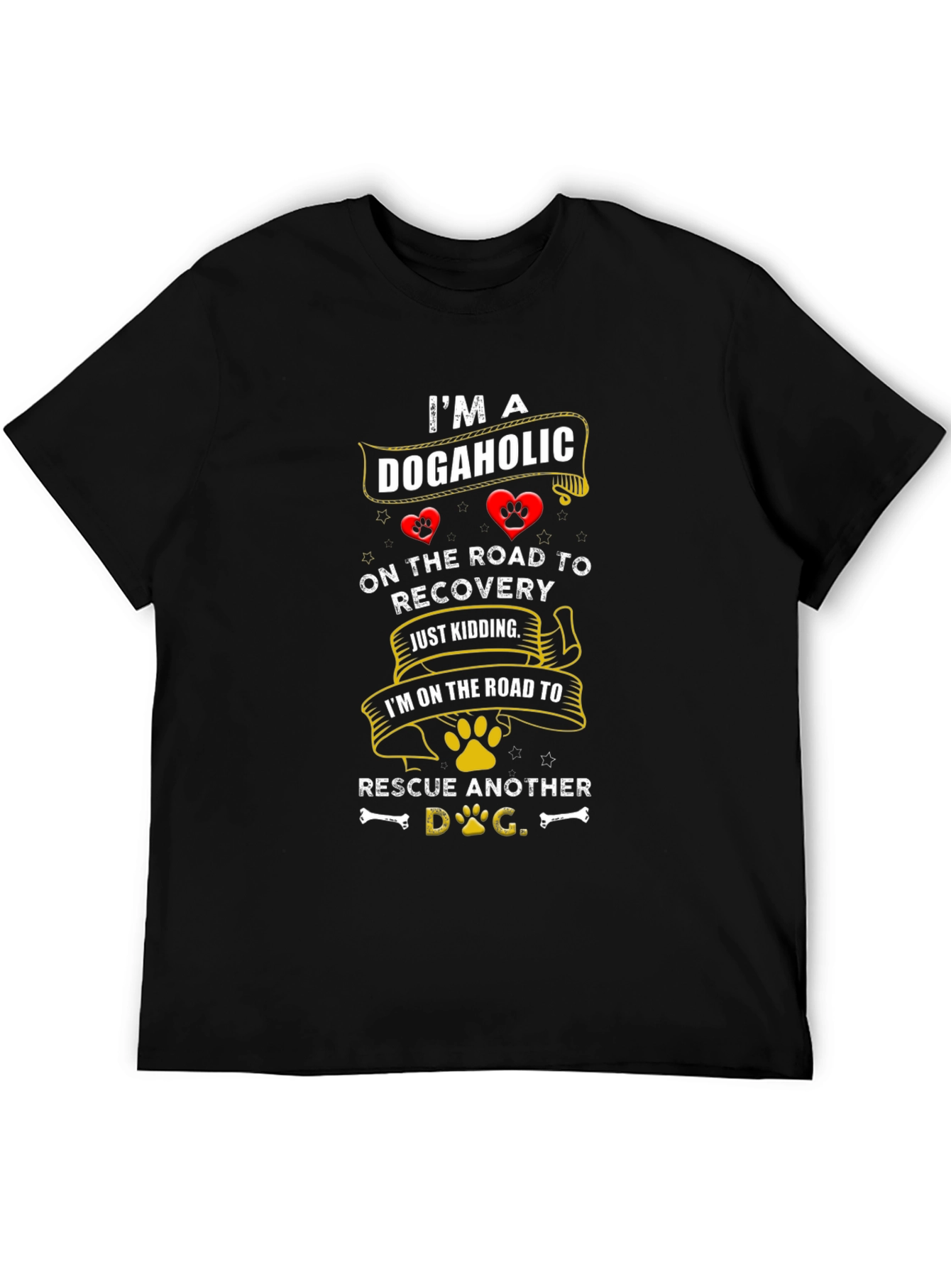 Dogaholic Rescue Dog T-Shirt