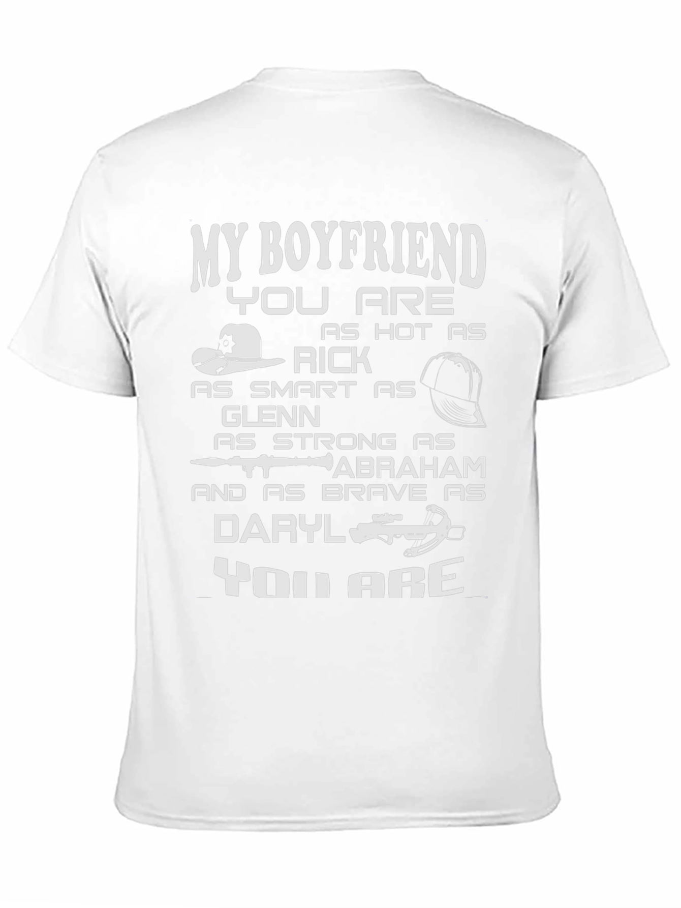 Boyfriend T-Shirt - Walking Dead Inspired