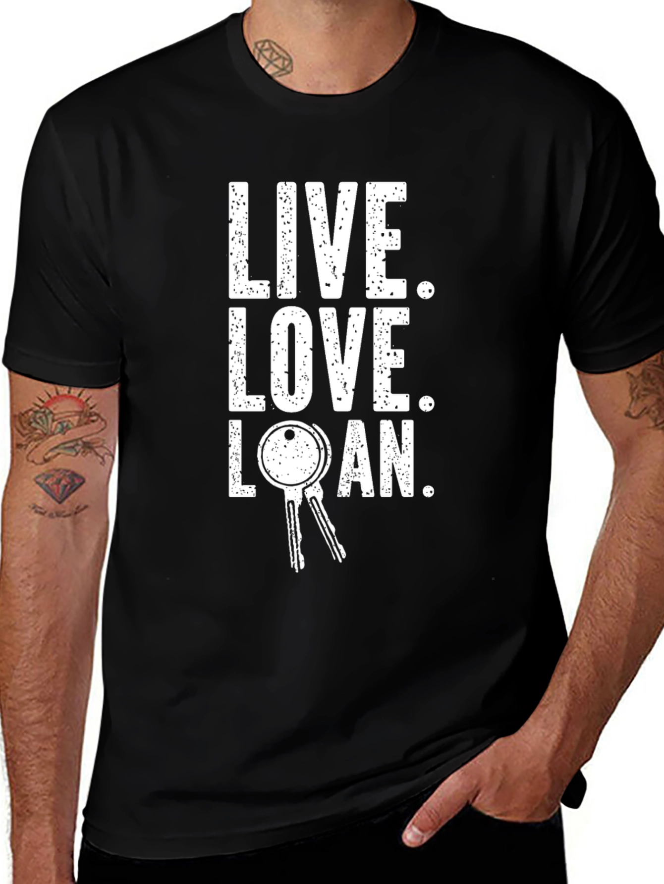 Live Love Loan T-Shirt - Keys to Happiness