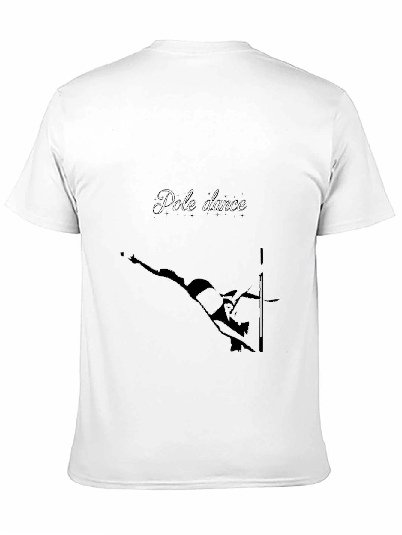 Pole Dance Graphic Tee - Black Cotton T-Shirt