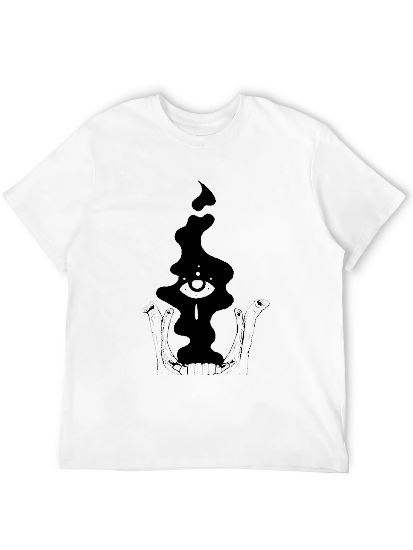 Eye in Skull T-Shirt - Gothic Black Tee