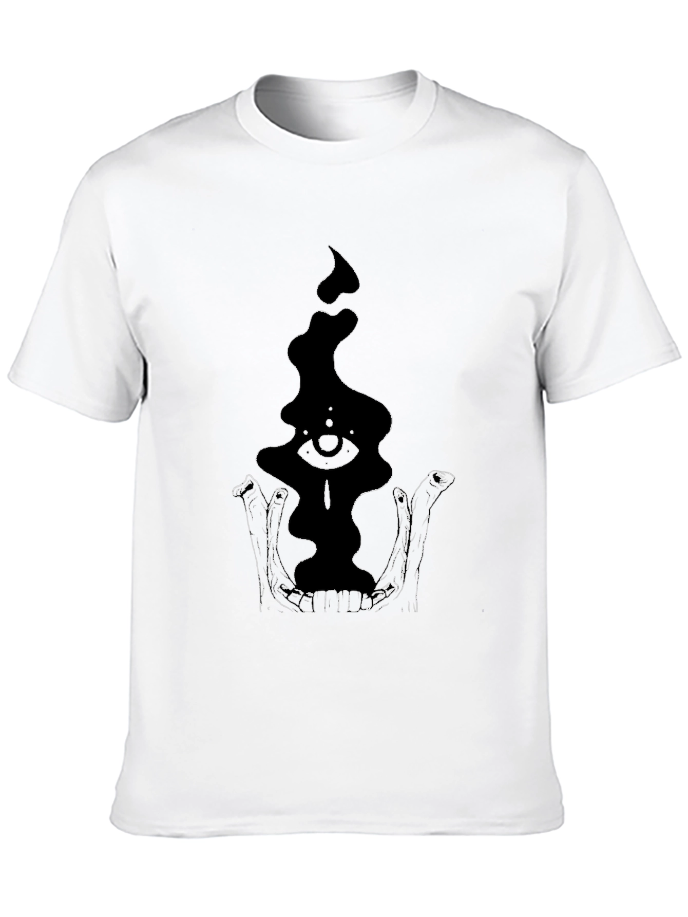 Eye in Skull T-Shirt - Gothic Black Tee