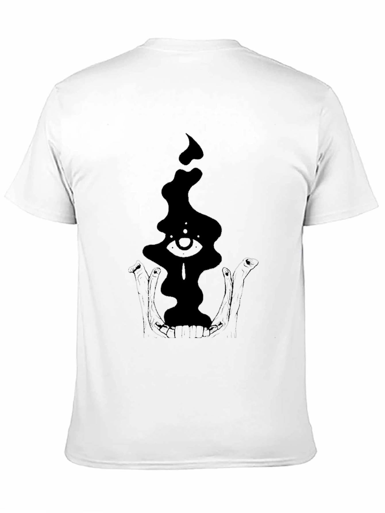 Eye in Skull T-Shirt - Gothic Black Tee