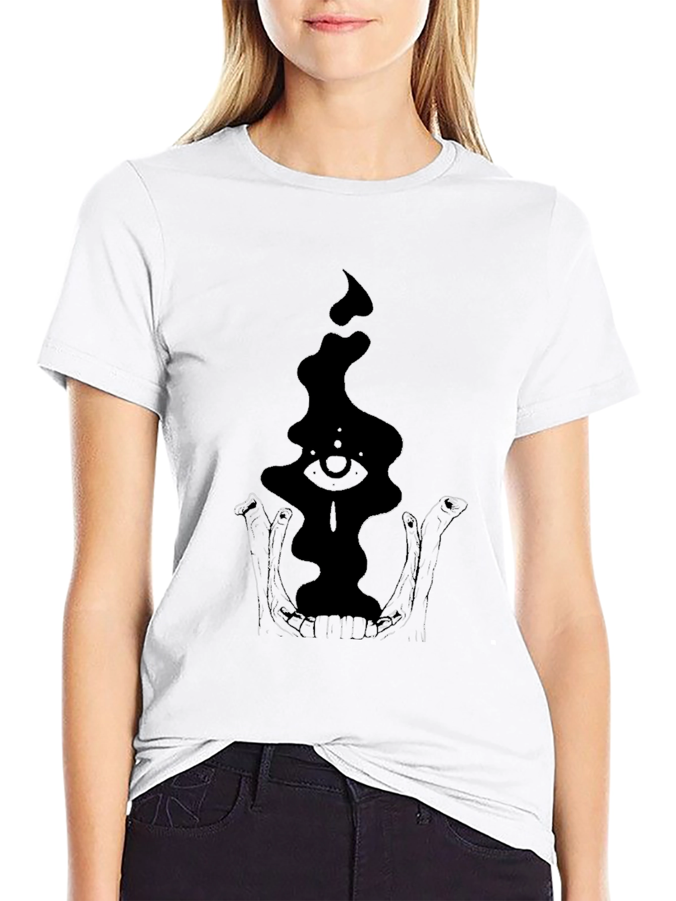 Eye in Skull T-Shirt - Gothic Black Tee