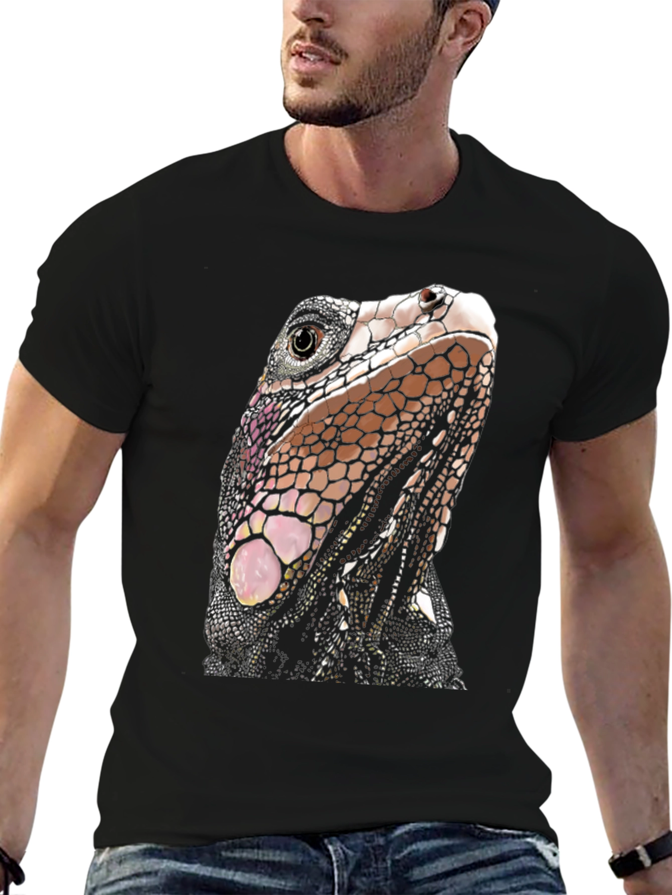 Iguana Graphic T-Shirt - Unique Reptile Tee
