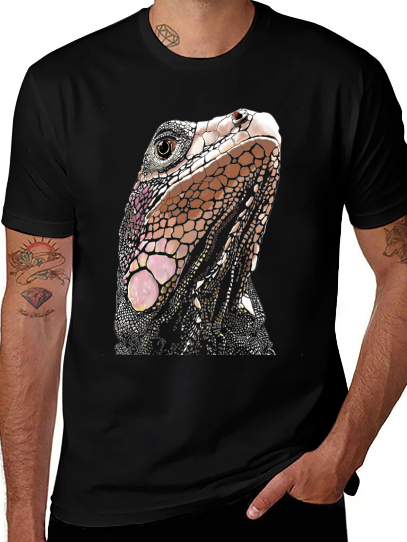 Iguana Graphic T-Shirt - Unique Reptile Tee
