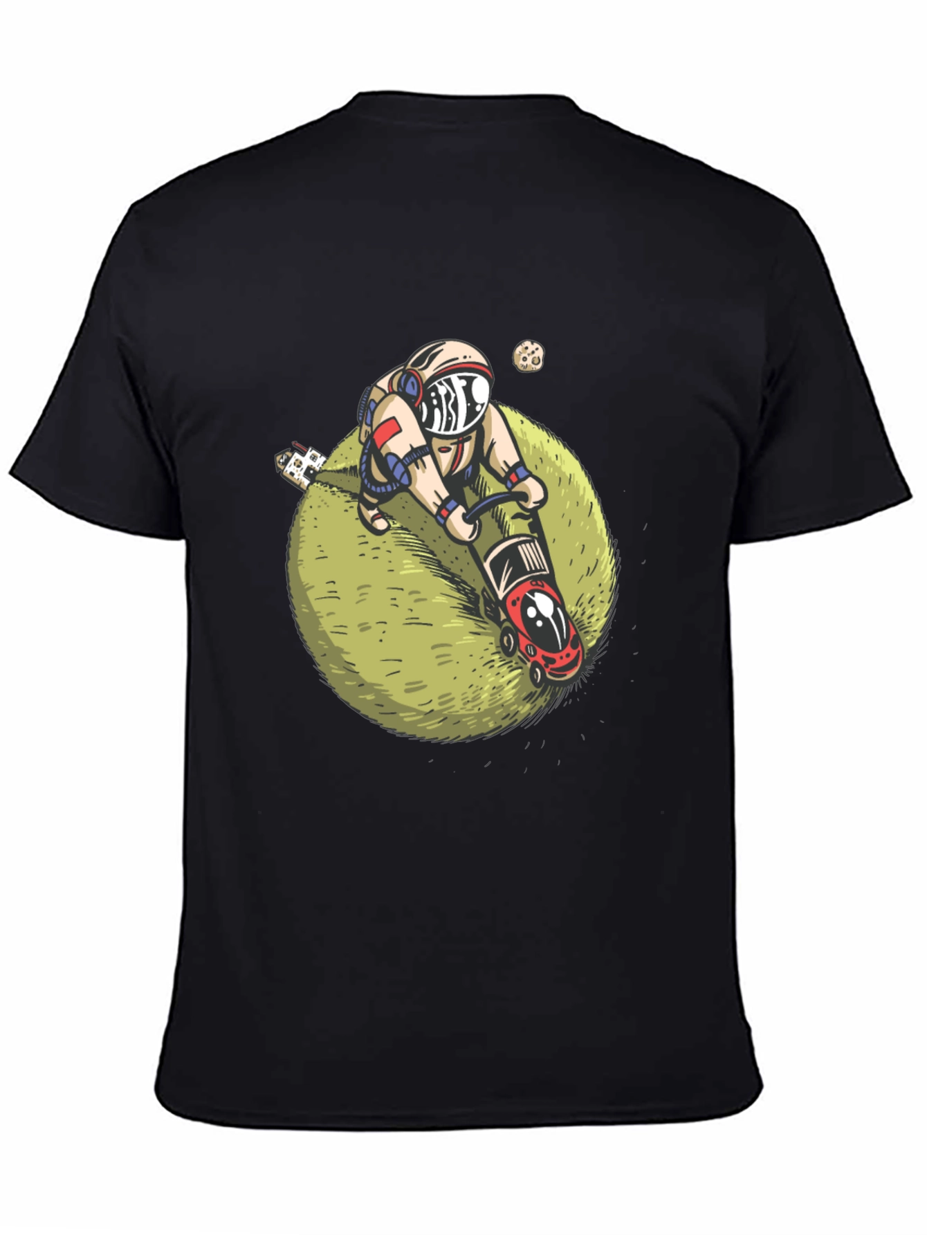 Astronaut Lawn Mowing T-Shirt - Space Humor Tee