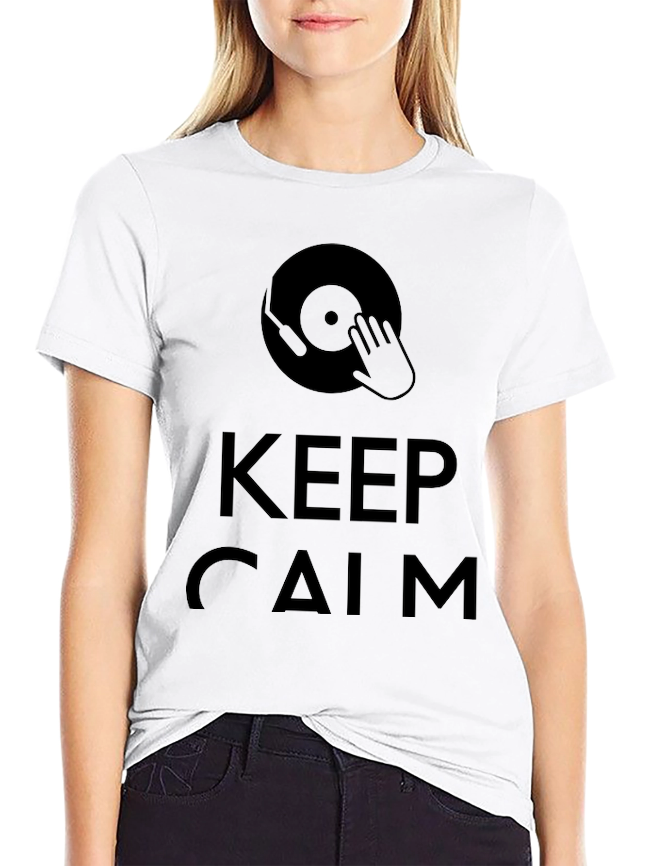 Keep Calm DJ Black T-Shirt