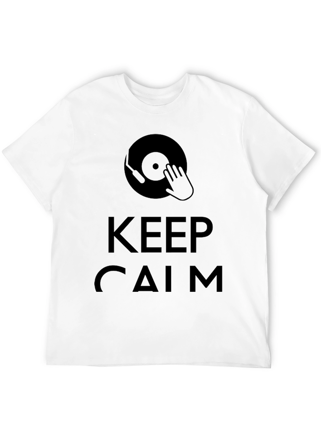 Keep Calm DJ Black T-Shirt