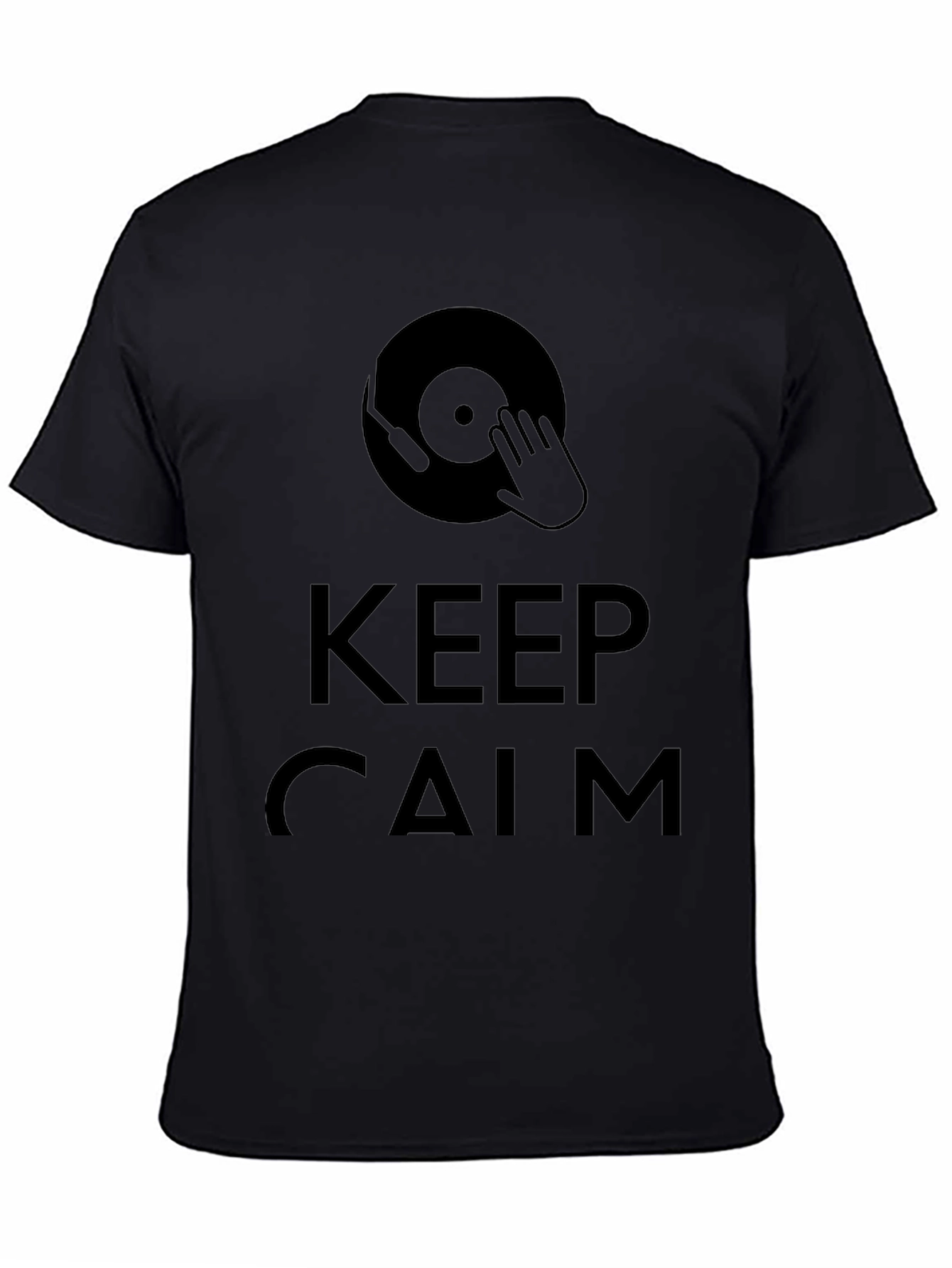 Keep Calm DJ Black T-Shirt