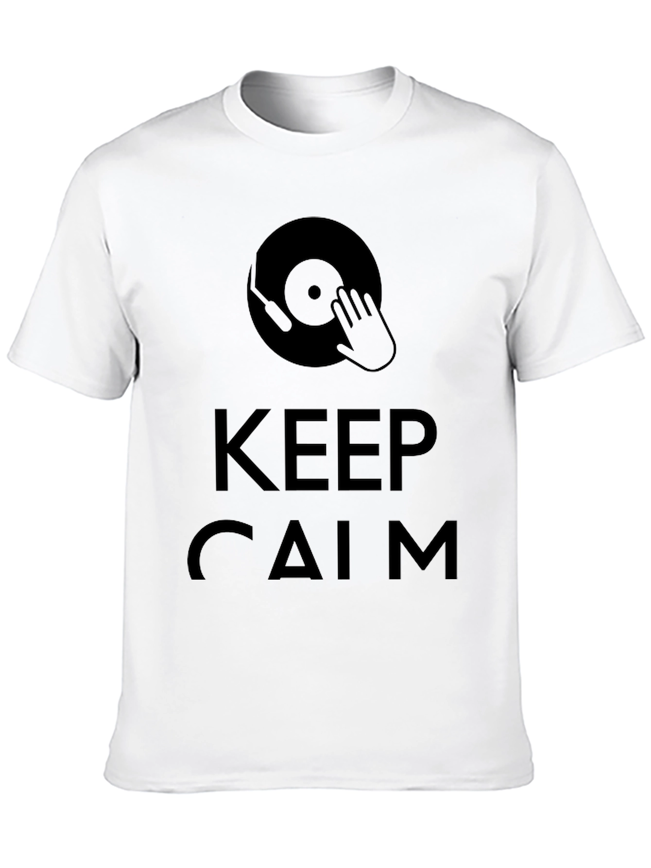 Keep Calm DJ Black T-Shirt