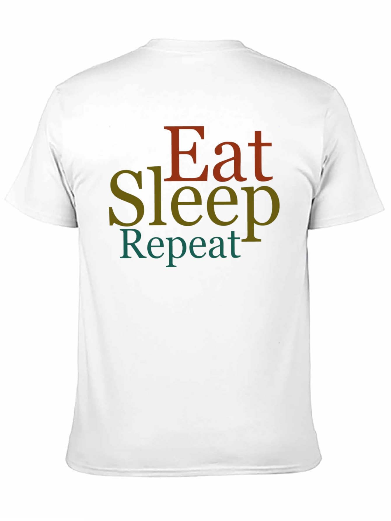 Eat Sleep Repeat Graphic Tee - Black T-Shirt