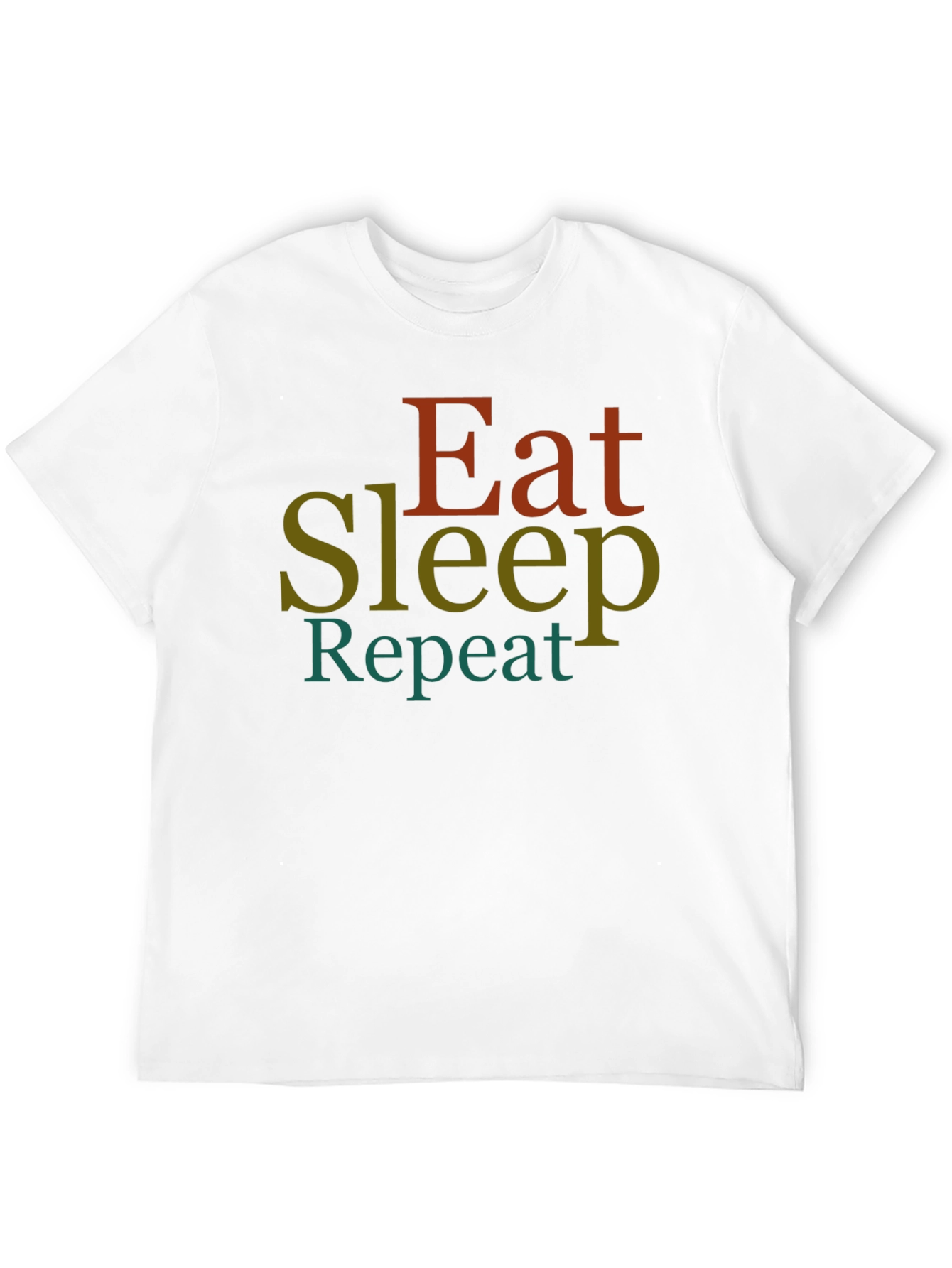 Eat Sleep Repeat Graphic Tee - Black T-Shirt