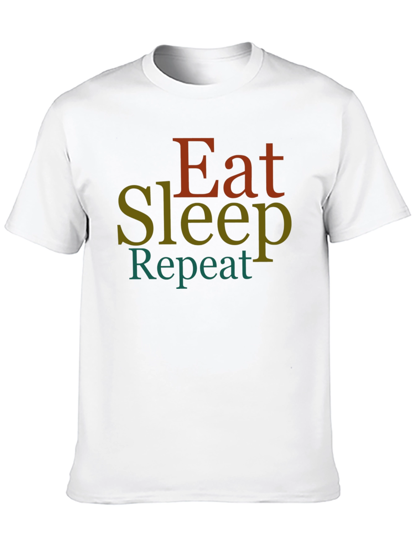 Eat Sleep Repeat Graphic Tee - Black T-Shirt